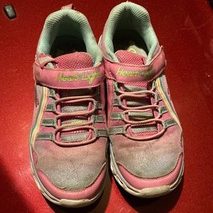 Pinkish that fades into a little blue